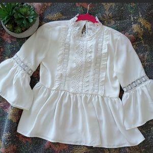 Goodnight Macaroon Boho Peplum Blouse